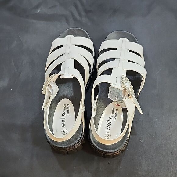 BRAND NEW WELLSFOUNTN COMFORT MULTI-STRAPS BLOCK-HEEL SANDAL G1 - Picture 5 of 13